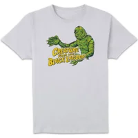 Universal Monsters Creature From The Black Lagoon Crest Men's T-Shirt - White - undefined undefined