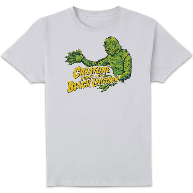 Universal Monsters Creature From The Black Lagoon Crest Men's T-Shirt - White