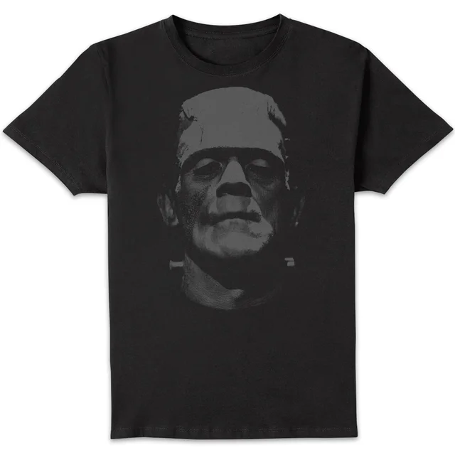Universal Monsters Frankenstein Black and White Men's T-Shirt - Black