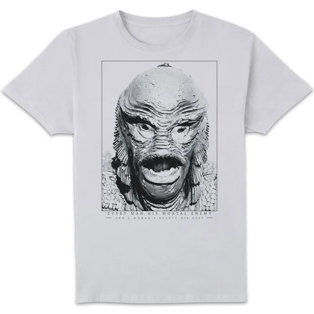 Universal Monsters Creature From The Black Lagoon Portrait Men's T-Shirt - White