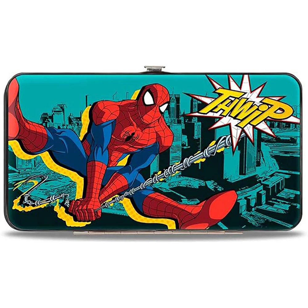 Buckle-Down Marvel Spider-Man Swinging Poses Hinged Wallet Image 1