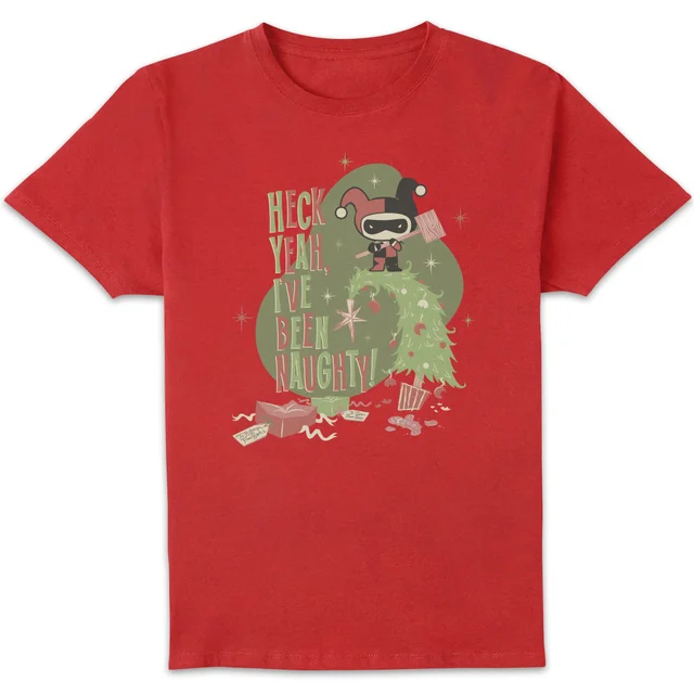 DC Heck Yeah I've Been Naughty! Men's Christmas T-Shirt - Red
