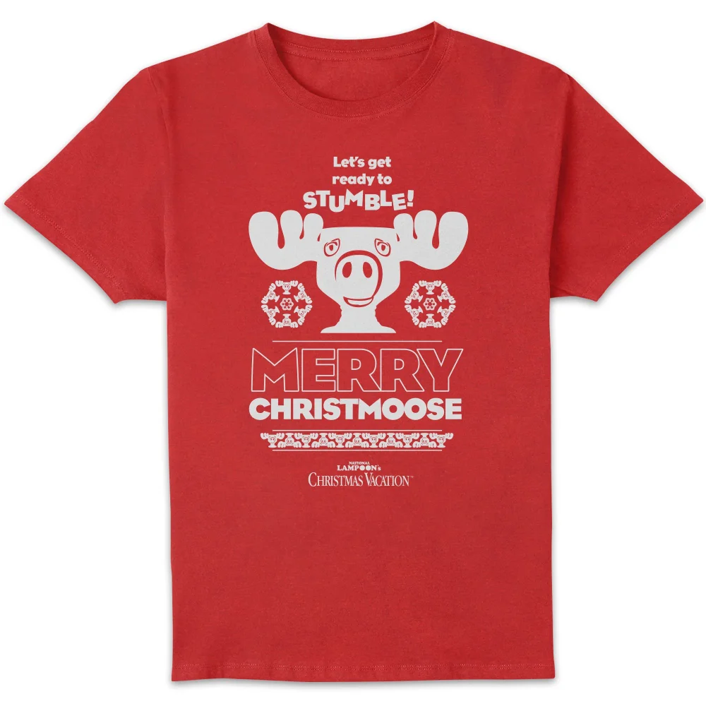 National Lampoon Merry Christmoose Men's Christmas T-Shirt - Red - S Image 1