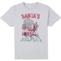 DC Santa's Helpers Men's Christmas T-Shirt - White
