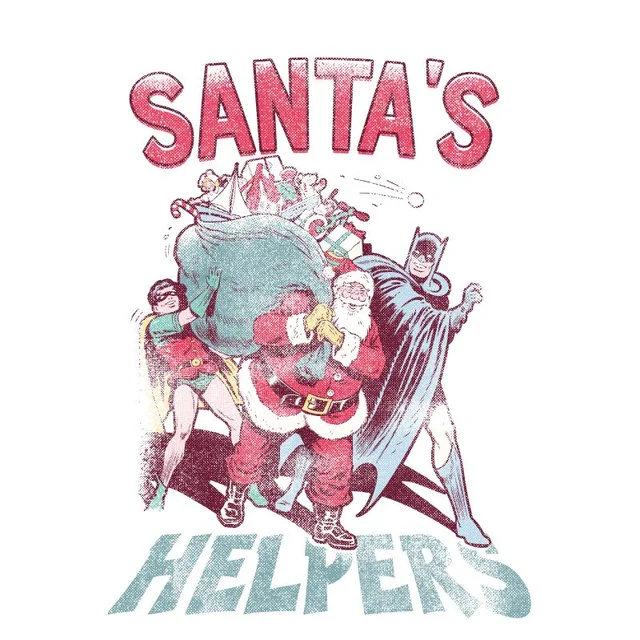 DC Santa's Helpers Men's Christmas T-Shirt - White