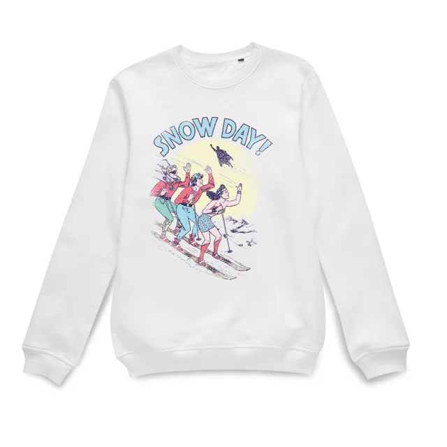 DC Snow Day! Christmas Jumper - White