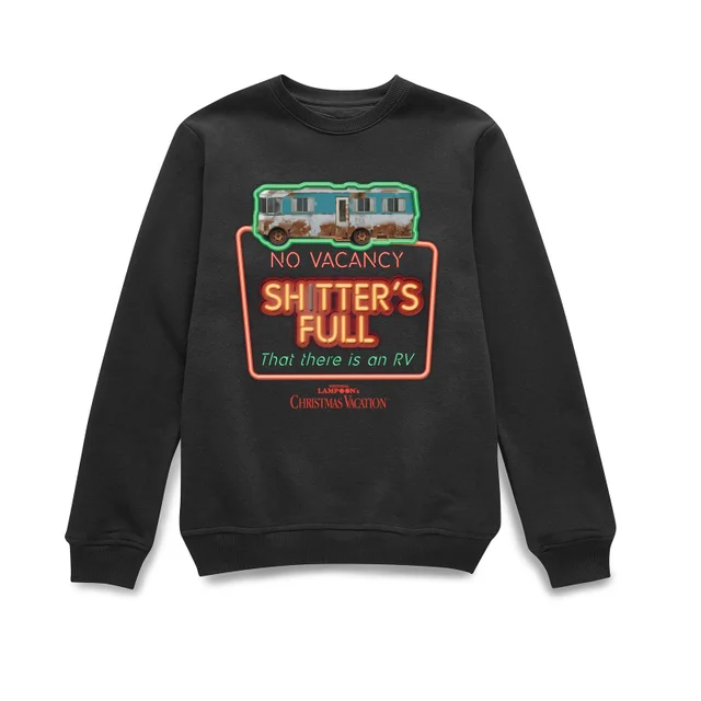 National Lampoon No Vacancy Christmas Jumper - Black