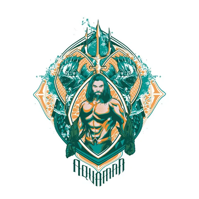 Aquaman Seven Kingdoms Men's T-Shirt - White