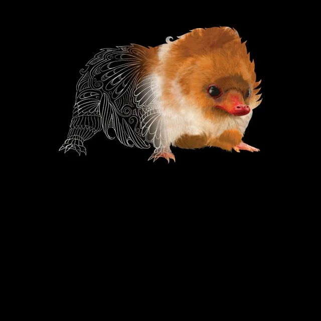 Fantastic Beasts Tribal Baby Niffler Men's T-Shirt - Black