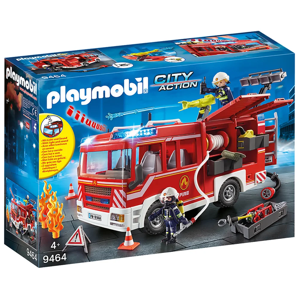 Playmobil City Action Fire Engine with Working Water Cannon (9464) Image 1
