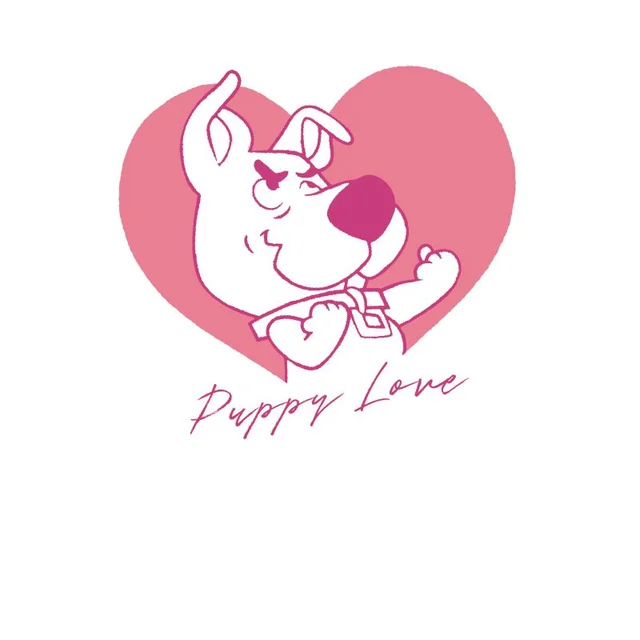 Scooby Doo Puppy Love Men's T-Shirt - White