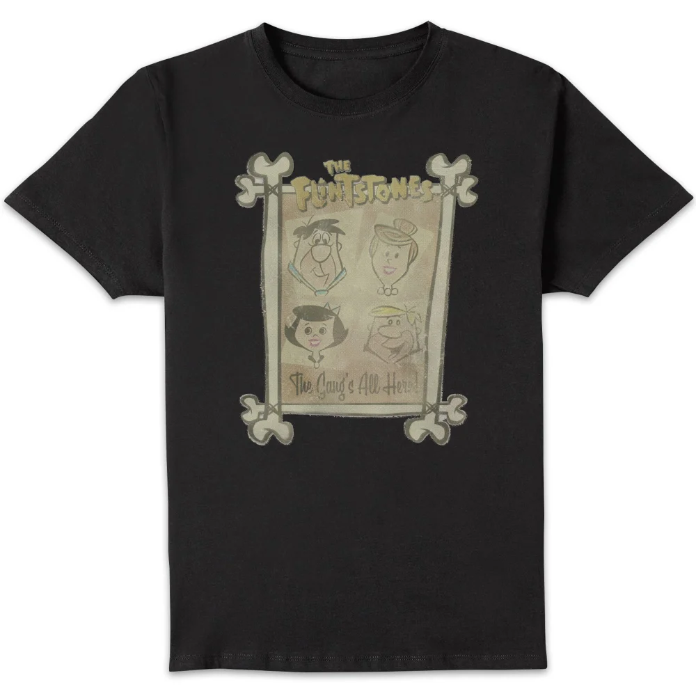 The Flintstones The Gang's All Here Men's T-Shirt - Black - S Image 1