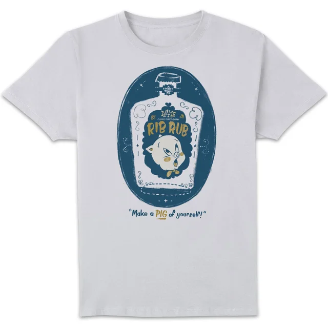 Looney Tunes ACME Rib Rub Men's T-Shirt - White