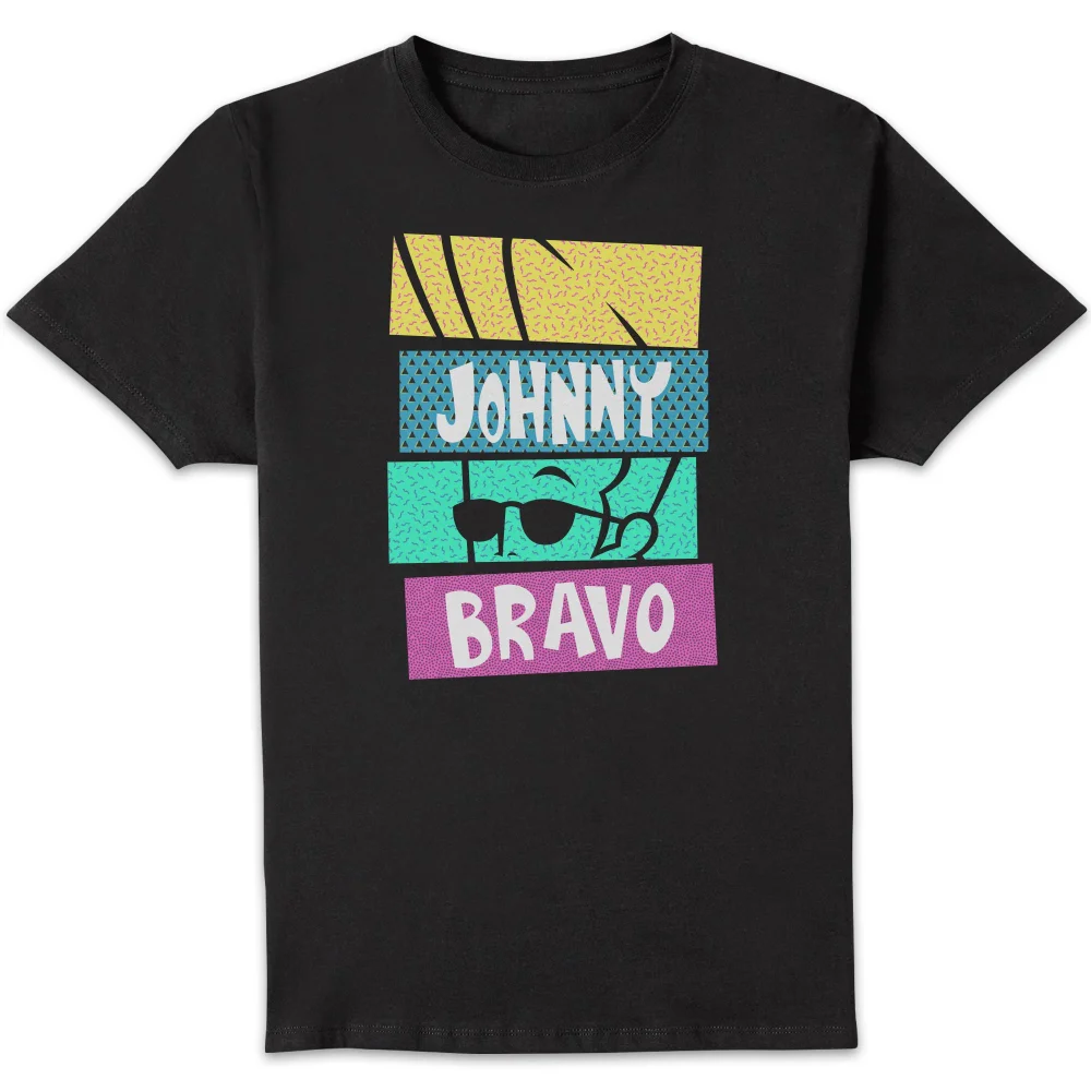 Cartoon Network Spin-Off Johnny Bravo 90's Slices T-Shirt - Black - S Image 1