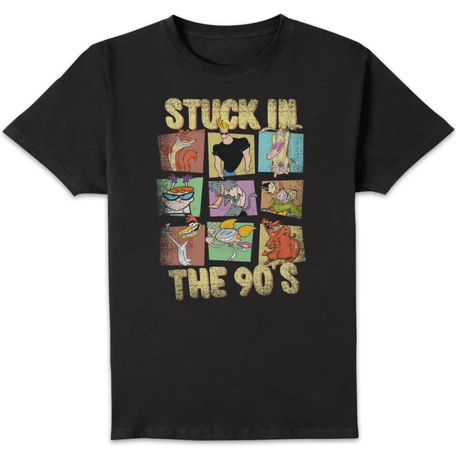 Cartoon Network Stuck In The 90s Men's T-Shirt - Black