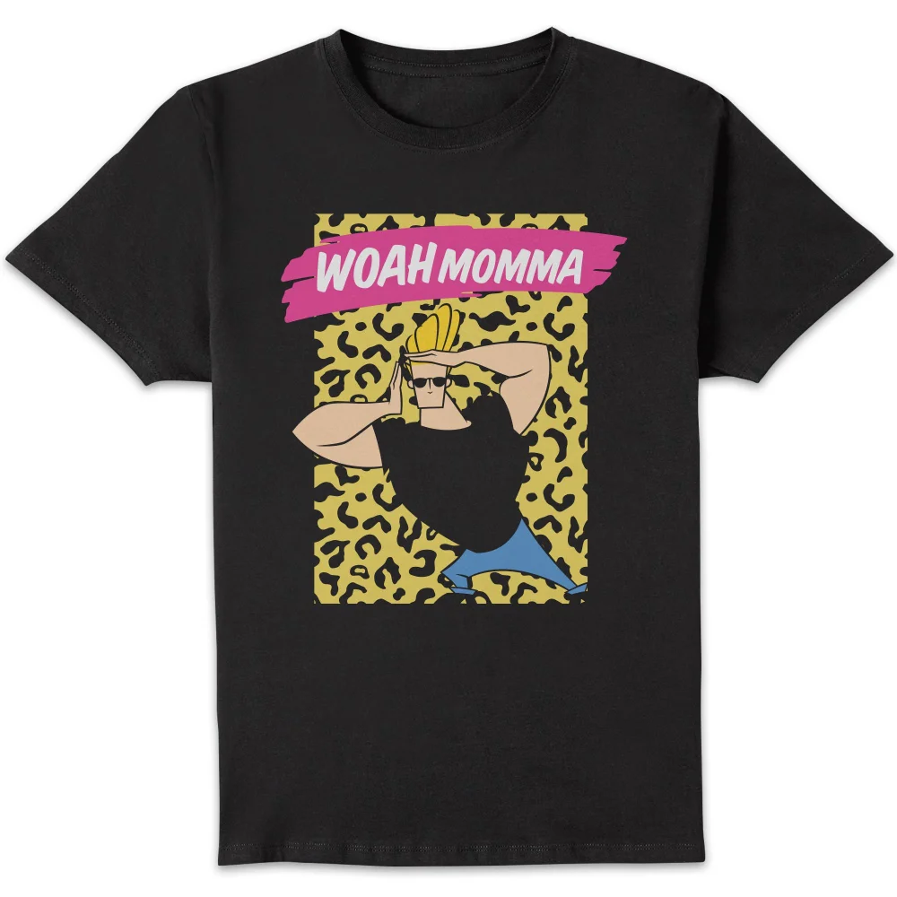 Johnny Bravo Woah Momma Men's T-Shirt - Black - S Image 1