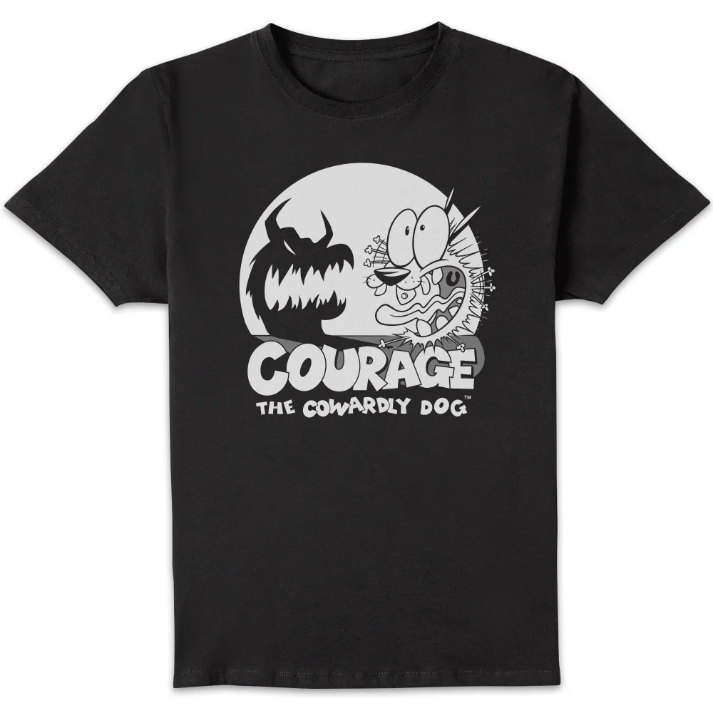 Courage The Cowardly Dog Spotlight Men's T-Shirt - Black - S Image 1