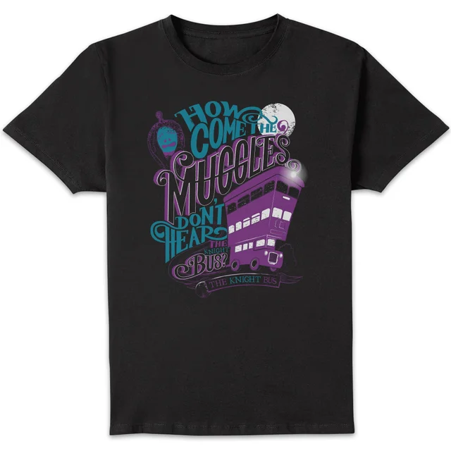 Harry Potter Knight Bus Men's T-Shirt - Black