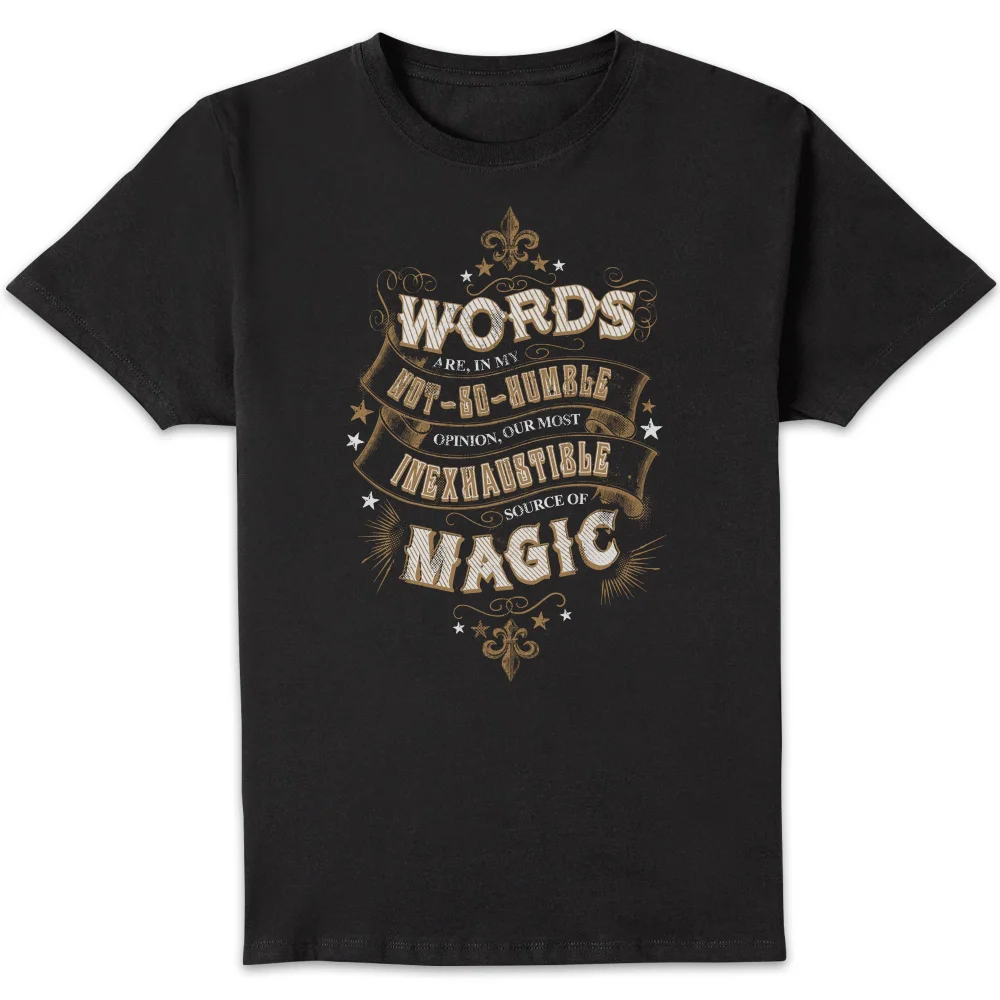Harry Potter Words Are, In My Not So Humble Opinion Men's T-Shirt - Black - S Image 1