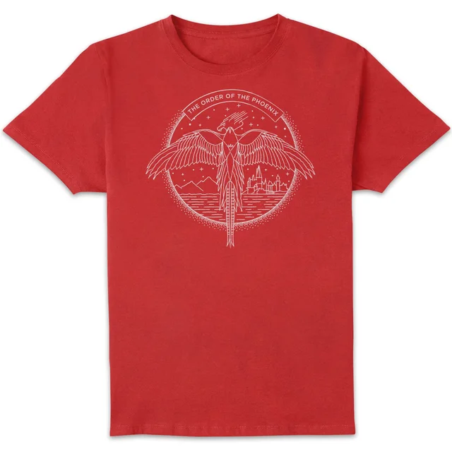 Harry Potter Order Of The Phoenix Men's T-Shirt - Red