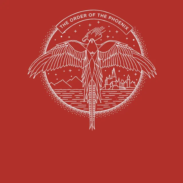 Harry Potter Order Of The Phoenix Men's T-Shirt - Red