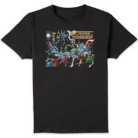 Justice League Crisis On Infinite Earths Cover Men's T-Shirt - Black