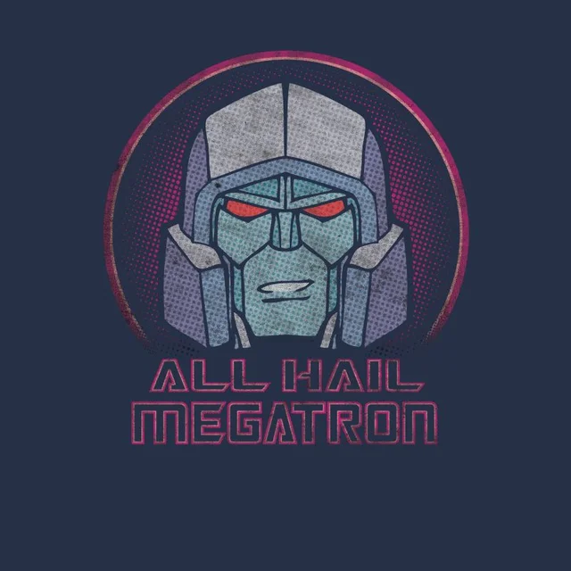 Transformers All Hail Megatron Men's T-Shirt - Navy