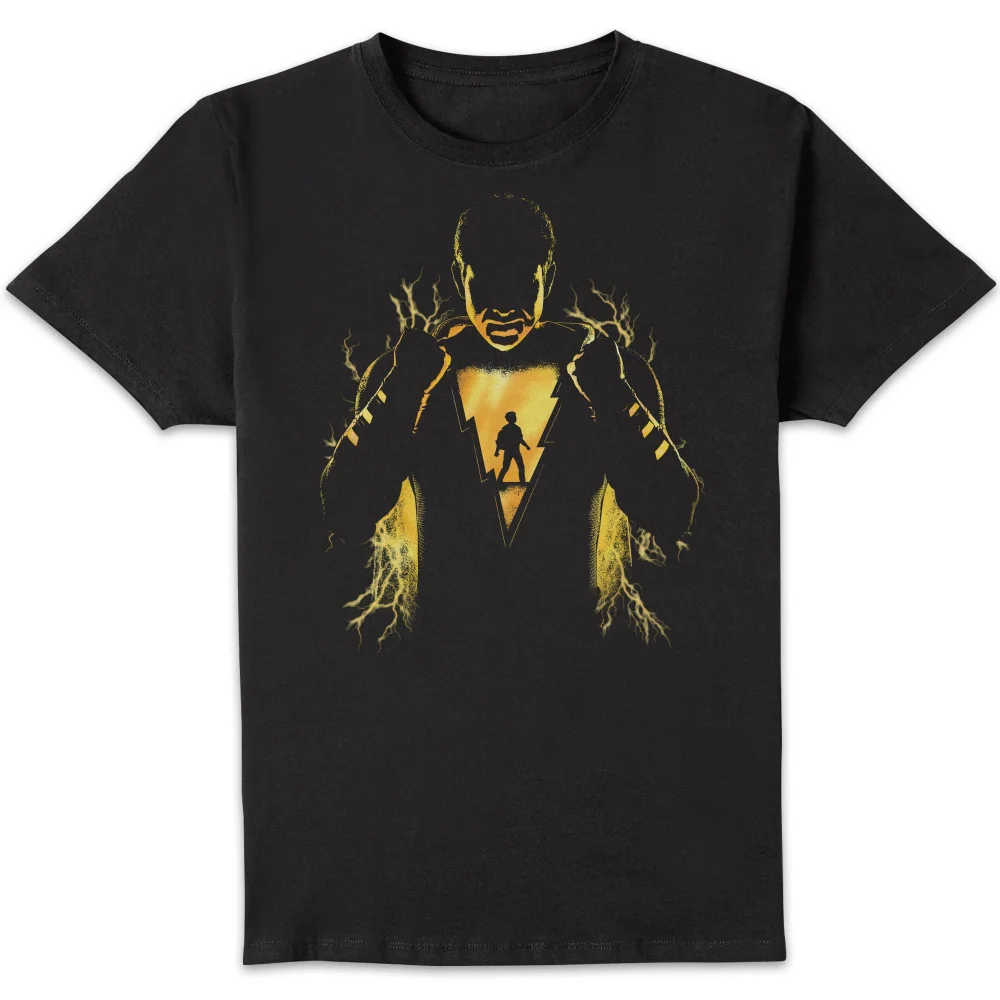 Shazam Lightning Silhouette Men's T-Shirt - Black - S Image 1