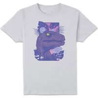 Jurassic Park Primal Floral Raptor T-Shirt - White