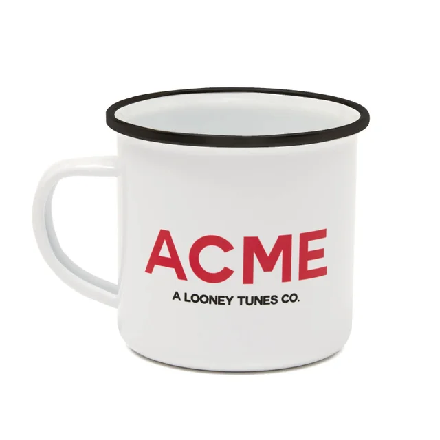 Looney Tunes ACME Capsule Wile E. Coyote Enamel Mug - White