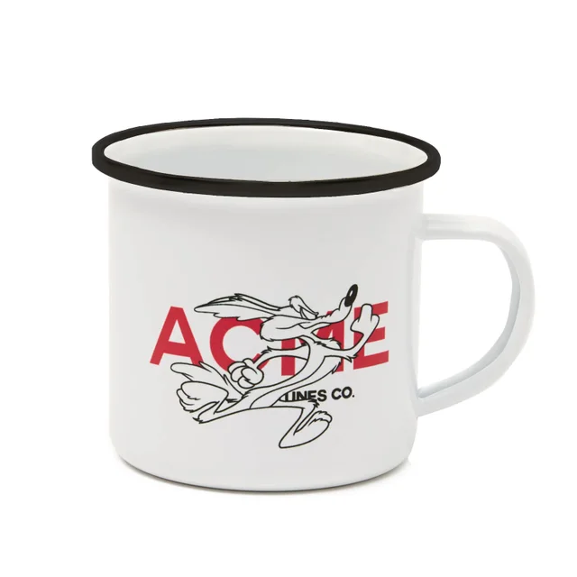 Looney Tunes ACME Capsule Wile E. Coyote Enamel Mug - White