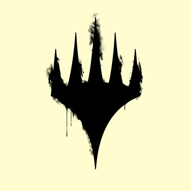 Magic The Gathering Spray Logo Men's T-Shirt - Stonewash