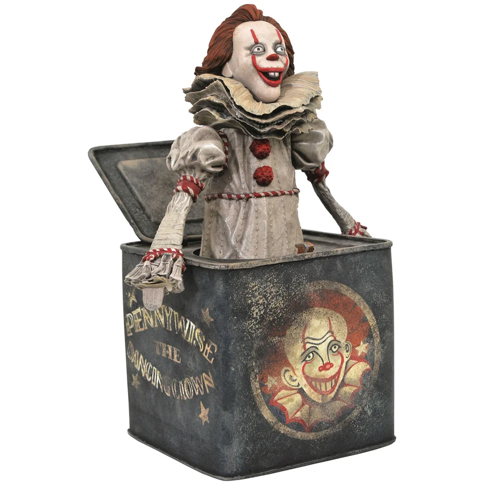 Diamond Select Movie Gallery PVC Figure - Pennywise In The Box Image 1