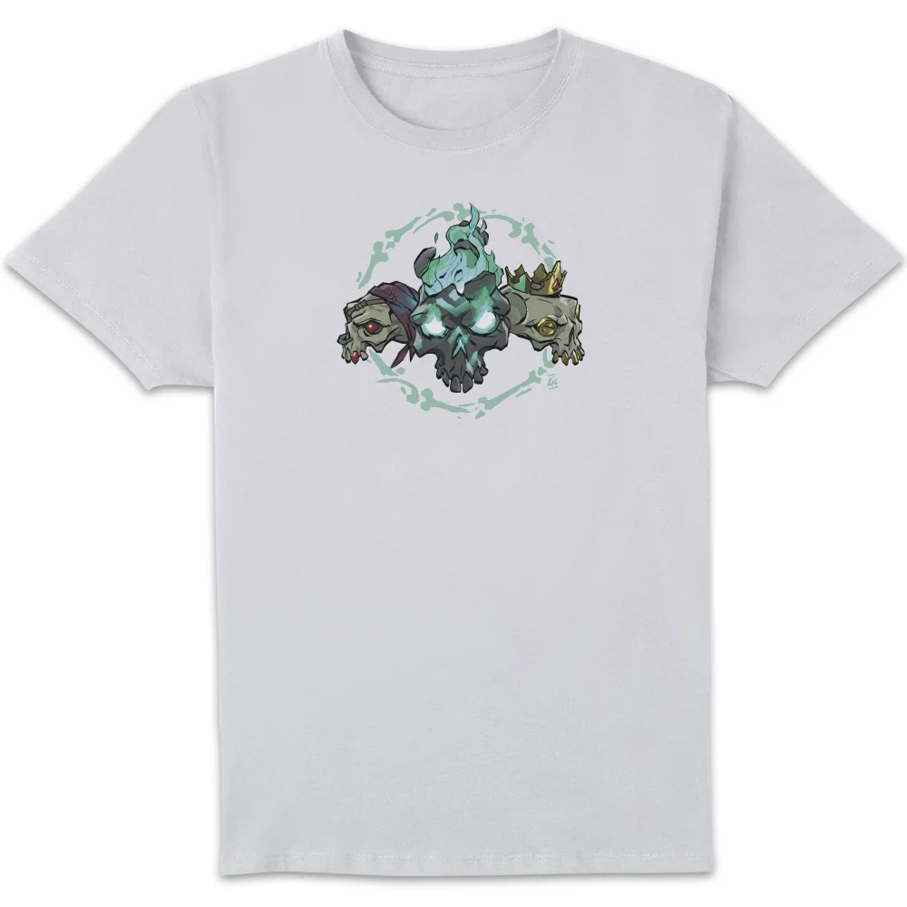 Sea Of Thieves Triple Skulls Unisex T-Shirt - White - S Image 1