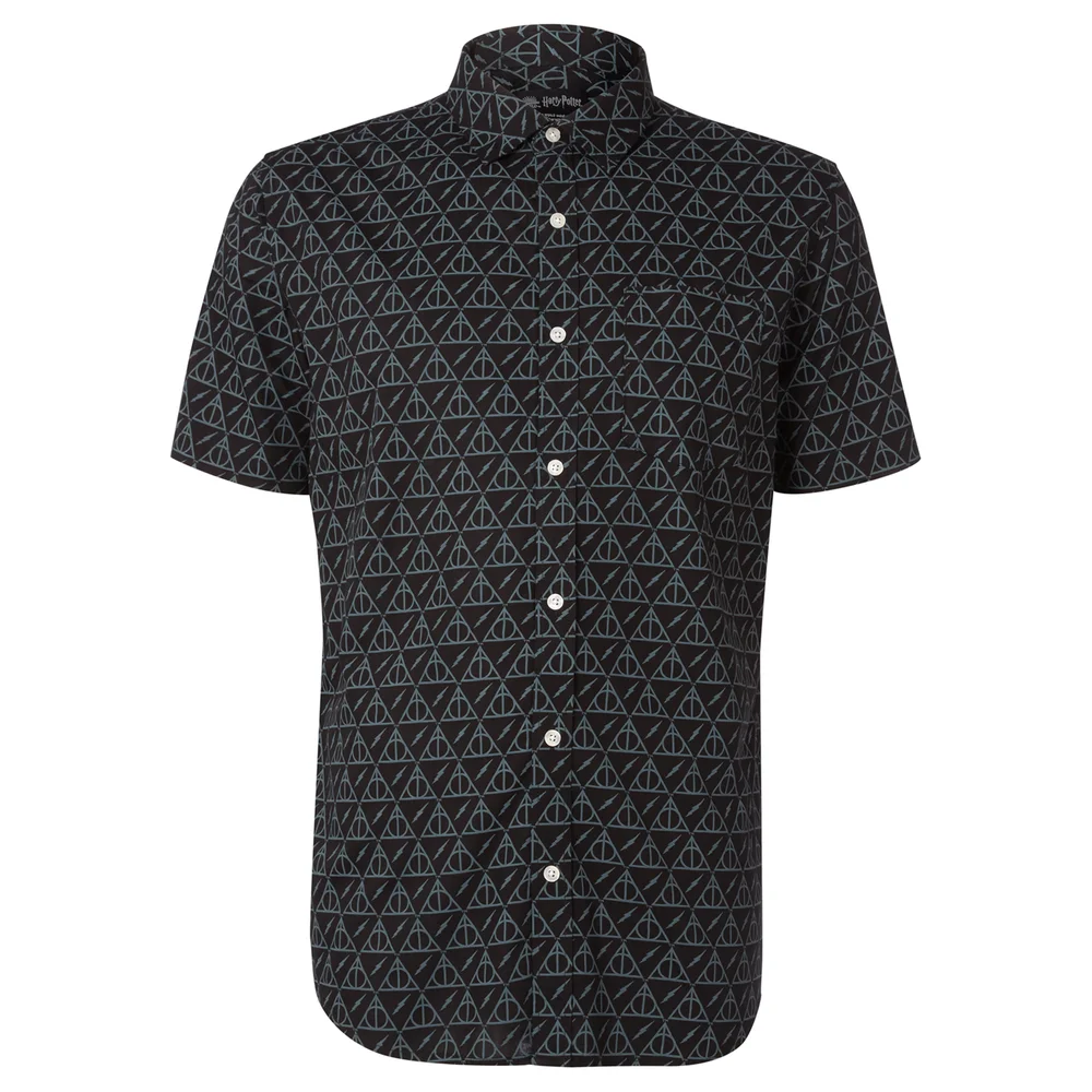Limited Edition Harry Potter Deathly Hallows Printed Shirt - Zavvi Exclusive - XS Image 1