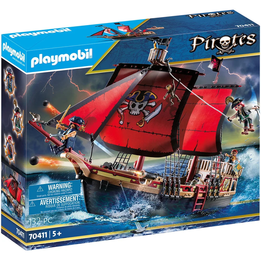 Playmobil Pirates Skull Pirate Ship (70411) Image 1