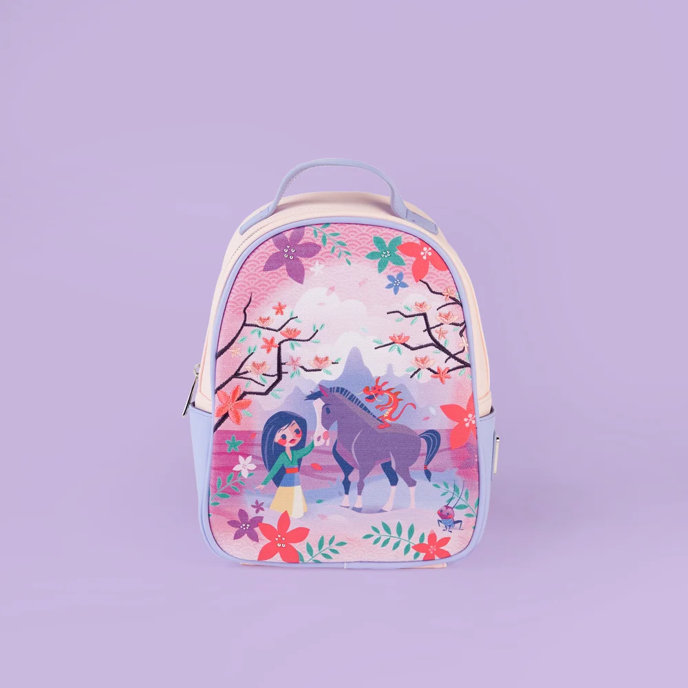 Loungefly Disney Mulan & Friends Canvas-Faced Mini Backpack - VeryNeko Exclusive Image 1