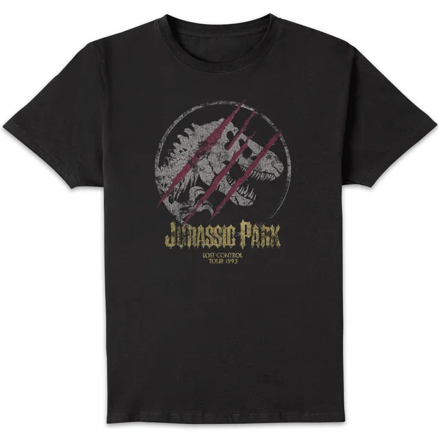 Jurassic Park Lost Control Men's T-Shirt - Black
