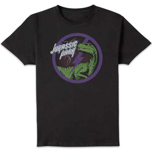 Jurassic Park Raptor Bolt Men's T-Shirt - Black