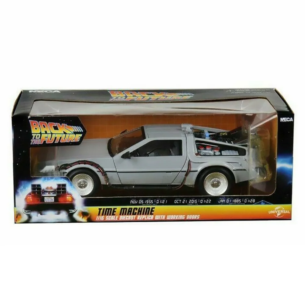 NECA Back To The Future Die Cast DeLorean Image 1