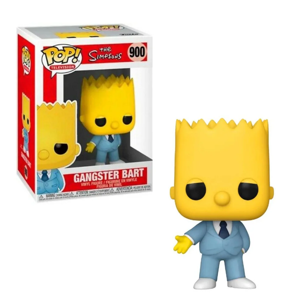 The Simpsons Mafia Bart Pop! Vinyl Figure Image 1