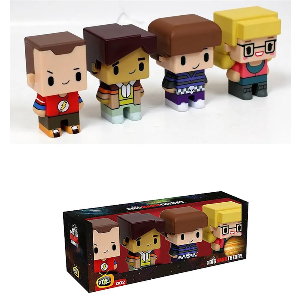 Pixel Figure Big Bang Theory Set of 4 Figures 7cm Image 1