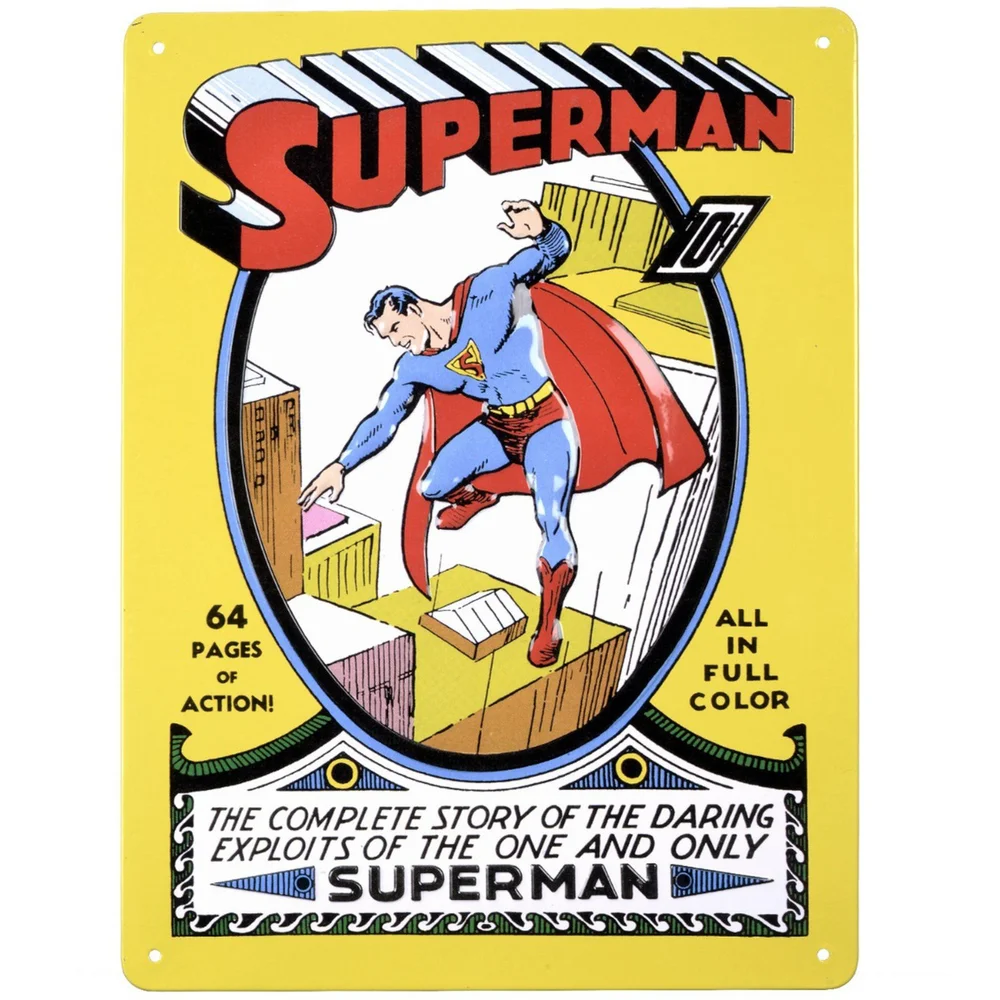 DC Comics Superman Tin Plate Image 1