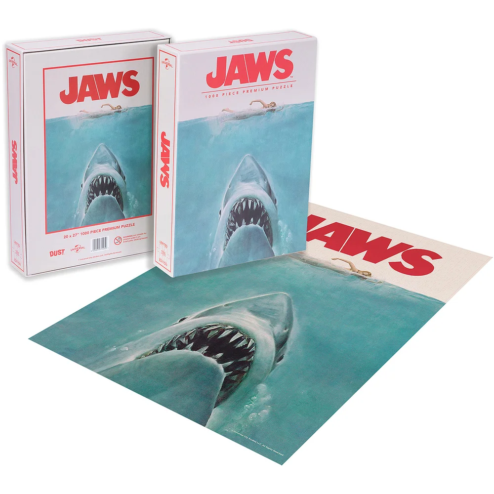 Jaws Classic Movie Poster 1000pc Puzzle - Zavvi Exclusive Image 1