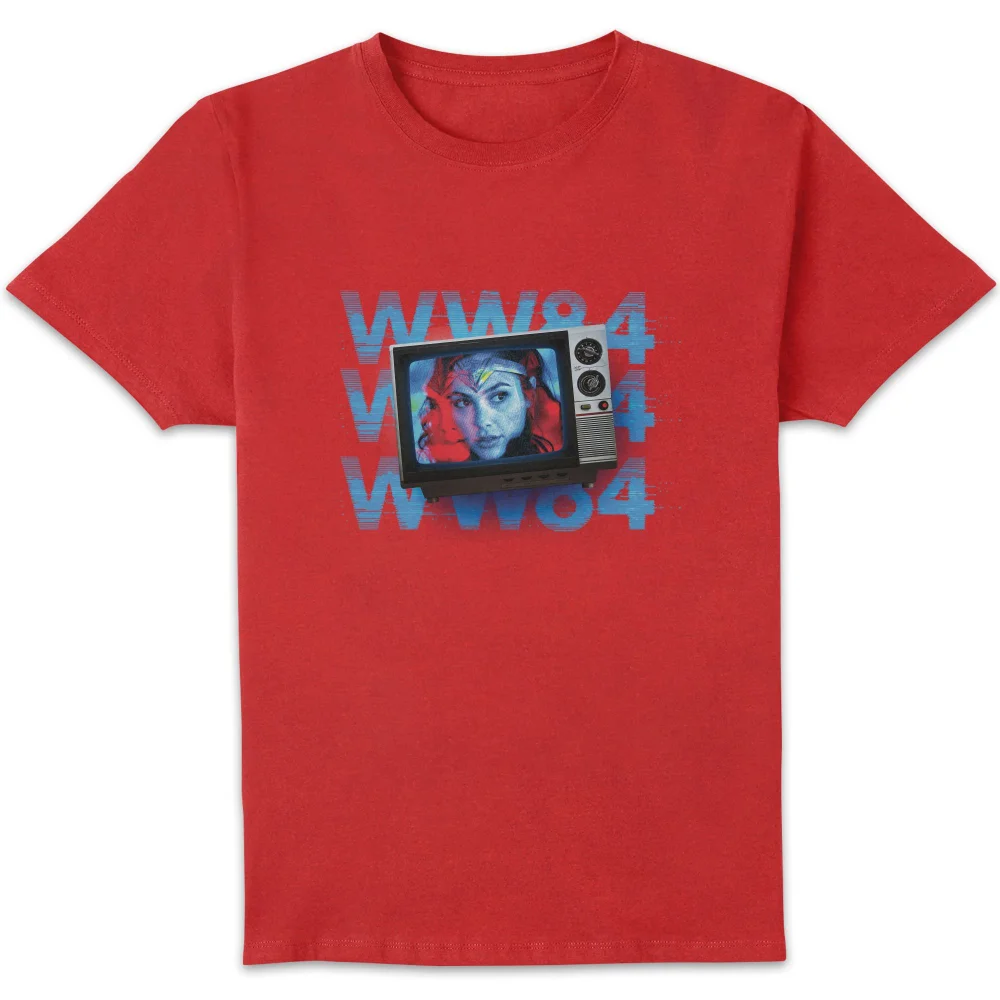Wonder Woman WW84 Retro TV Men's T-Shirt - Red - S Image 1