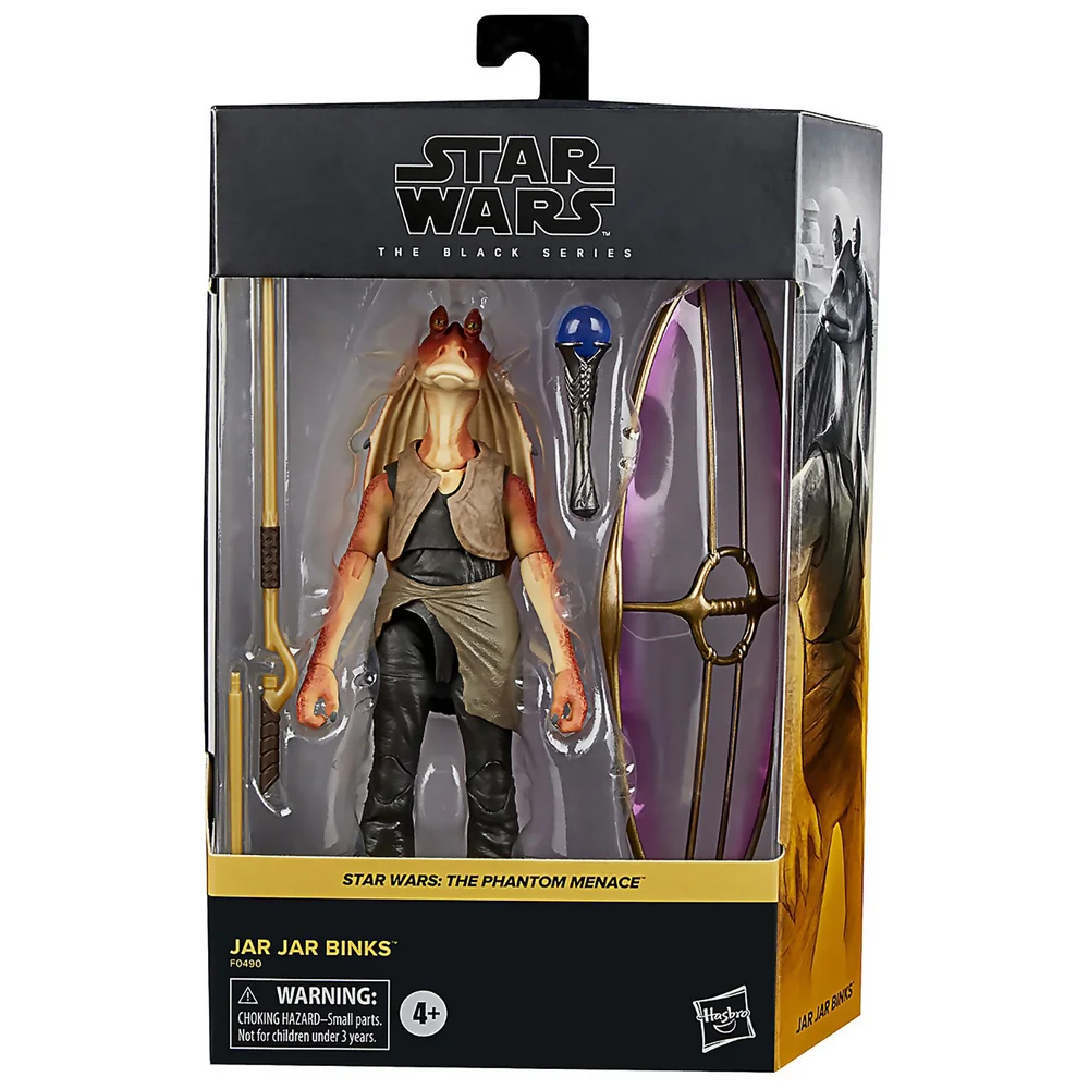 Hasbro Star Wars The Black Series Jar Jar Binks 6-Inch-Scale Star Wars: The Phantom Menace Collectible Deluxe Action Figure Image 1