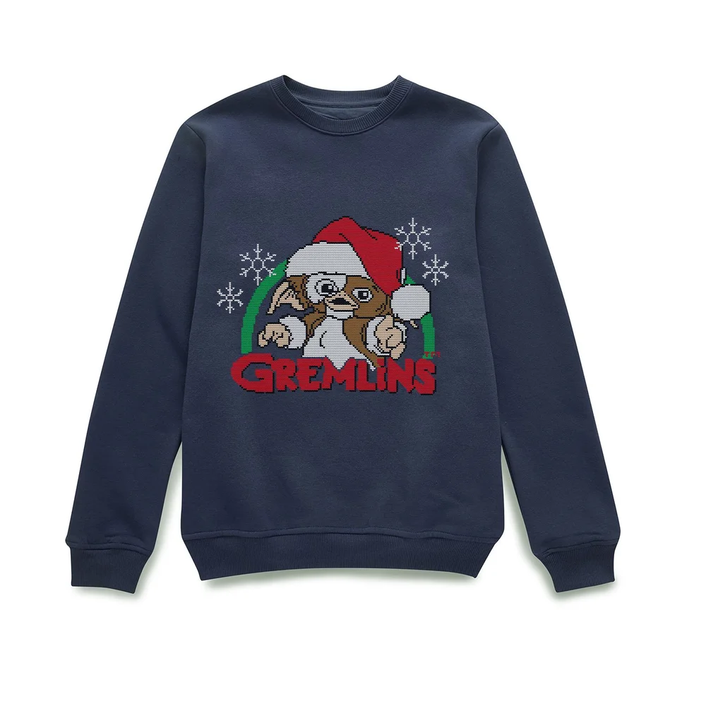Gremlins Another Reason To Hate Christmas Jumper - Navy - S Image 1