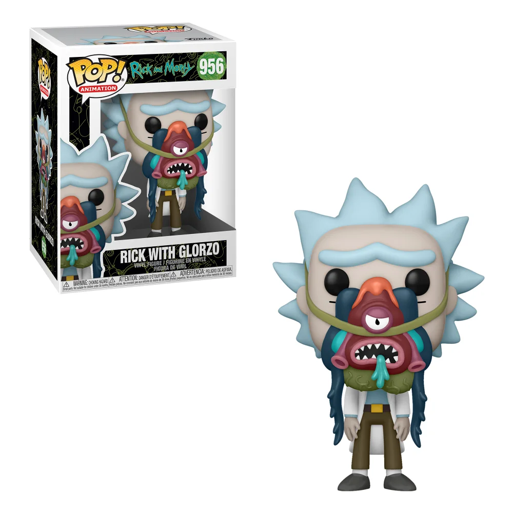 Rick and Morty Rick with Glorzo Pop! Vinyl Figure Image 1