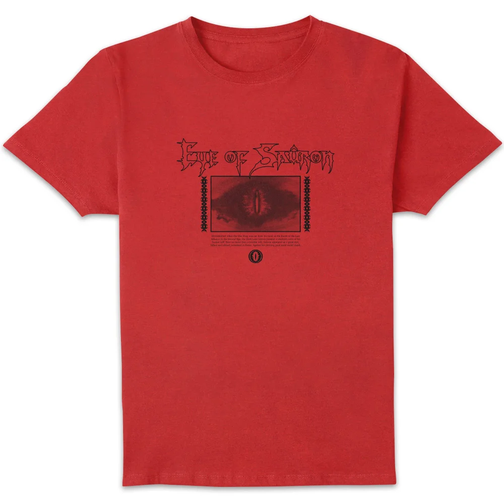 Lord Of The Rings Eye Of Sauron Men's T-Shirt - Red - S Image 1