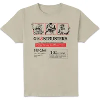 Ghostbusters Flyer Unisex T-Shirt - White Vintage Wash